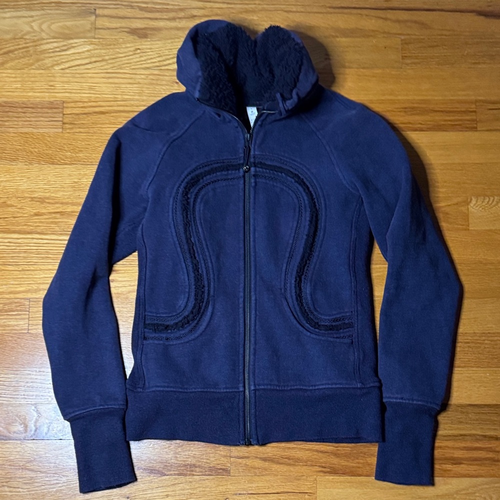 Lululemon Cuddle Up Jacket Heathered Black Swan Size 4